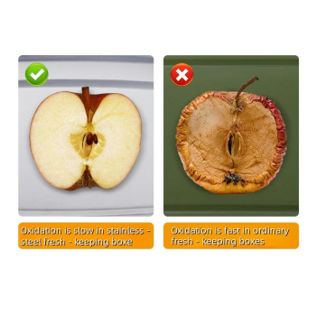 TaffHOME Kotak Makan Anti Tumpah Lunch Bento Box Stainless Steel 410 928ml - KT275 Gambar produk TaffHOME Kotak Makan Anti Tumpah Lunch Bento Box Stainless Steel 410 928ml - KT275