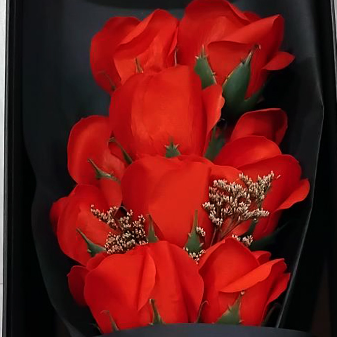 Gambar produk Ji Hong Buket Bunga Sabun Dekorasi LED Valentine Gift 11 Rose - JH-11