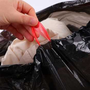 Gambar produk TRASU Kantong Plastik Sampah Tali Drawstring Trash Bag 45x50cm 75 PCS - TR-75