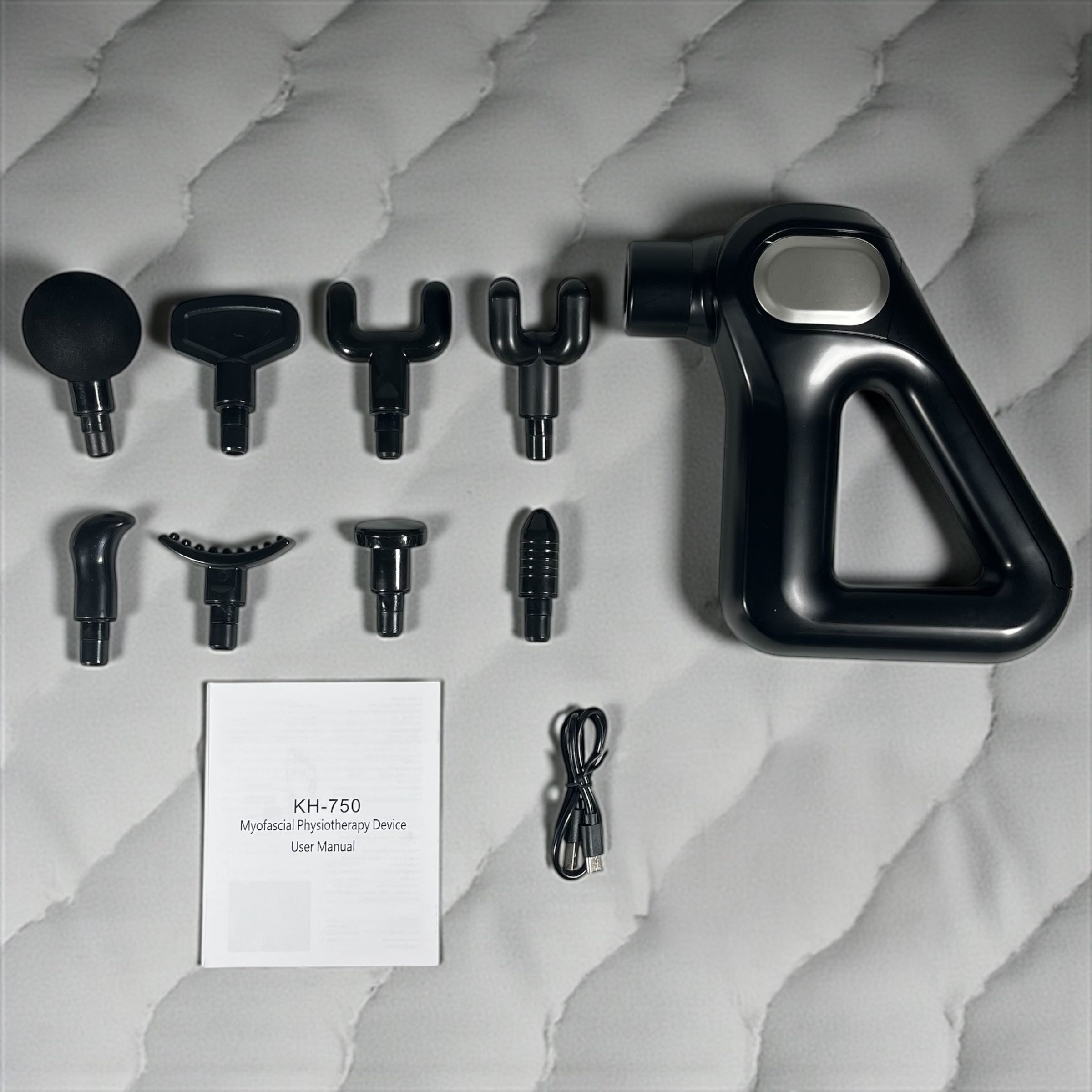 Gambar produk MUKASI Alat Pijat Elektrik Pundak Punggung Tangan Fascial Gun 2000 mAh - KH-750