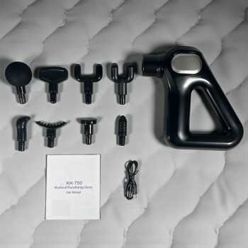 Gambar produk MUKASI Alat Pijat Elektrik Pundak Punggung Tangan Fascial Gun 2000 mAh - KH-750