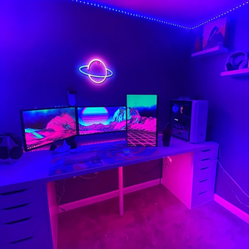 Gambar produk KEY-WIN Lampu Hias LED Neon Flex Battery and USB Power 1W Planet - M04