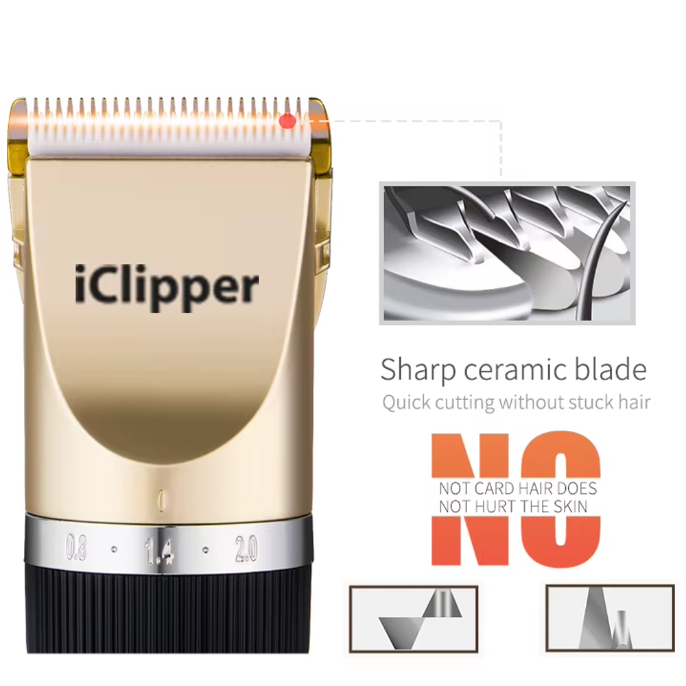 iClipper Alat Cukur Bulu Hewan Anjing Kucing Domba 8200RPM 600mAh - 938 Gambar produk iClipper Alat Cukur Bulu Hewan Anjing Kucing Domba 8200RPM 600mAh - 938