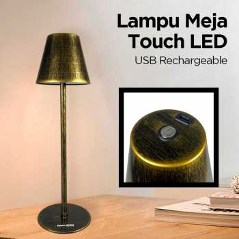 TaffLED Lampu Meja Hias Touch LED Desk USB Rechargeable Tri Color 3W - J420