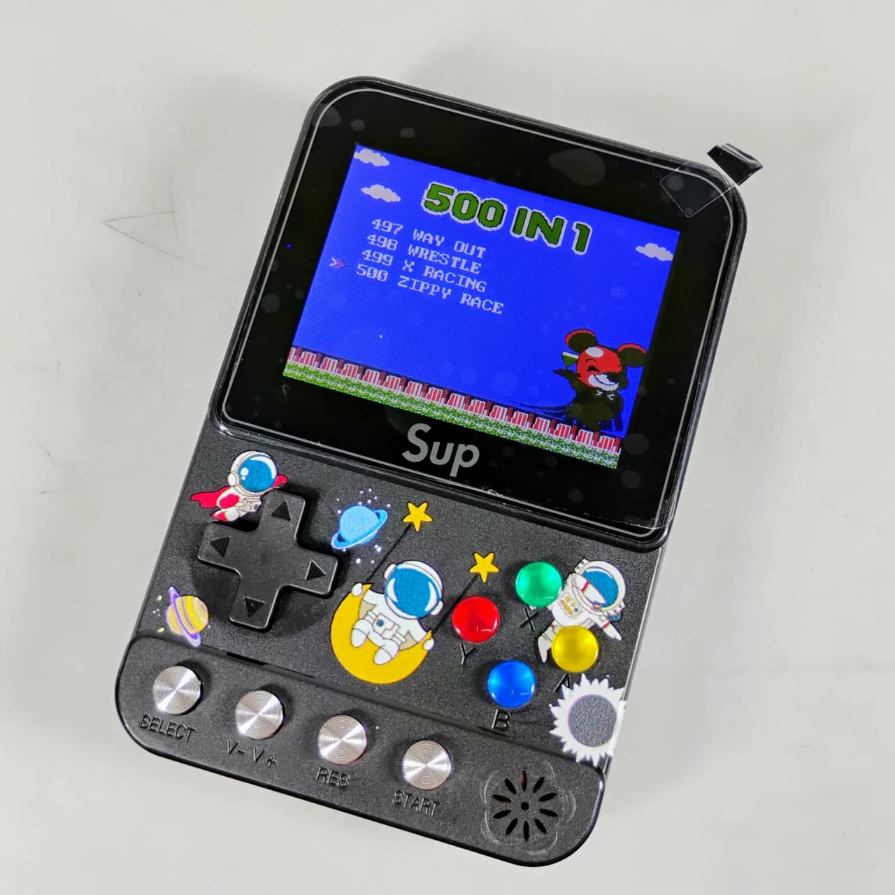 Gambar produk SUP Retro Portable Handheld Console 500 Game 2.8 Inch 128MB RAM - F5