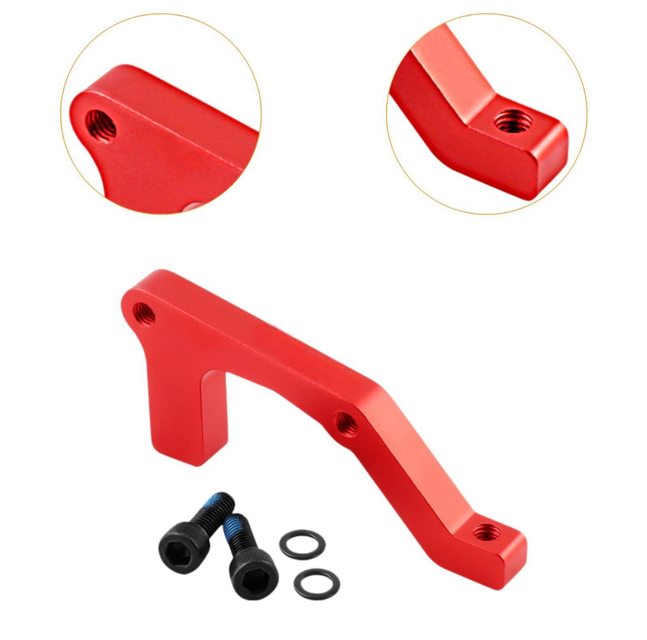 Gambar produk MUZI Adaptor Rem Cakram Sepeda Disc Brake Bracket B-Pillar Rear 203mm - MZ25