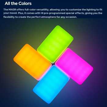 Gambar produk Godox Lampu Fill Light Smartphone Magnetic Power Bank RGBW 4900mAh - MA5R