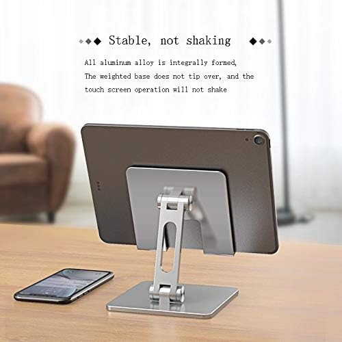 Gambar produk T-WOLF Dudukan Penahan Tablet iPad Desktop Stand Holder Aluminium 4-15.6 Inch - MT134