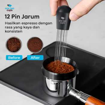 Gambar produk One Two Cups Jarum Kopi Espresso 12 Pin Needle Distribution Tool - OL804