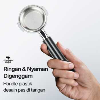 Gambar produk One Two Cups Bottomless Naked Portafilter Stainless Steel Expobar 58mm - RJ8