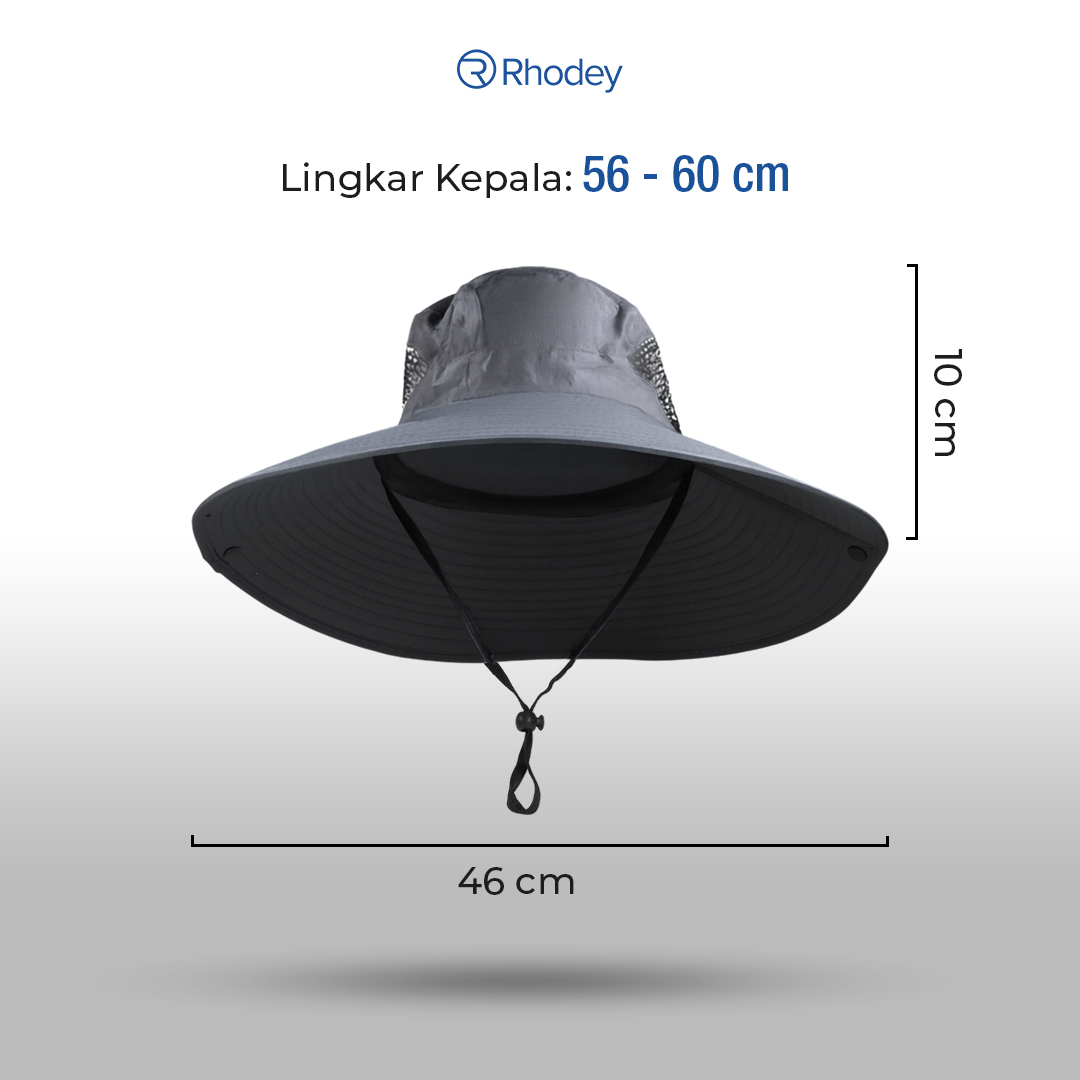 Gambar produk Rhodey Topi Rimba Outdoor Anti UV Boonie Hat Polyester - B60