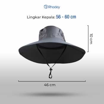 Gambar produk Rhodey Topi Rimba Outdoor Anti UV Boonie Hat Polyester - B60