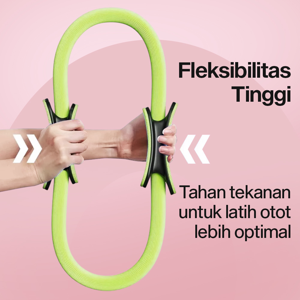 YIWU Magic Ring Resistance Pilates Circle Yoga Fitness 36cm - YW219 Gambar produk YIWU Magic Ring Resistance Pilates Circle Yoga Fitness 36cm - YW219