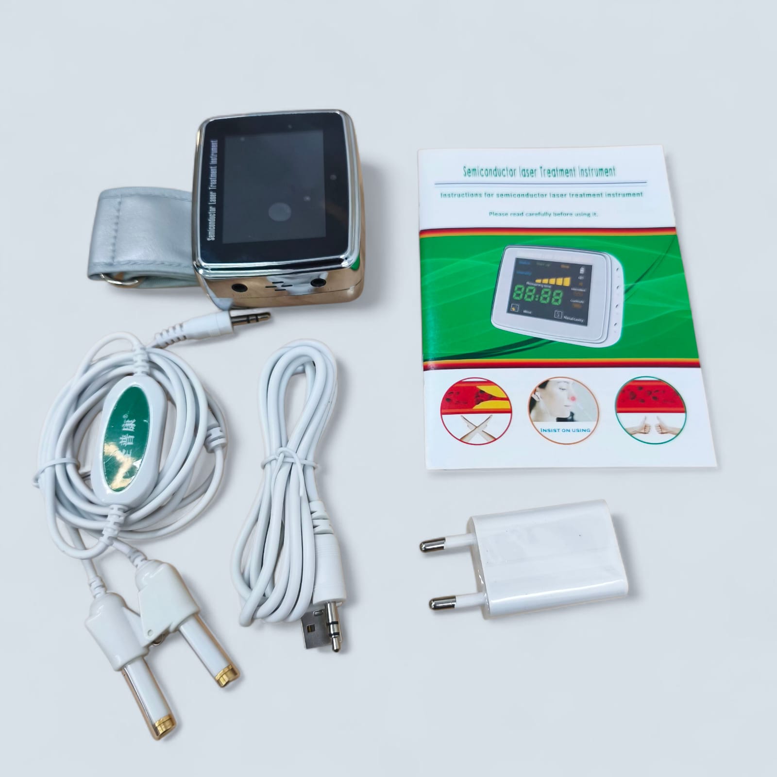 OPSLEA Jam Tangan Terapi Nano Laser Therapy Watch 15 Hole 650nm - CD-802A Gambar produk OPSLEA Jam Tangan Terapi Nano Laser Therapy Watch 15 Hole 650nm - CD-802A