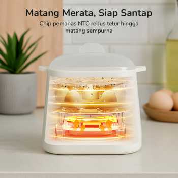 Gambar produk GUESMI Alat Rebus Telur Elektrik 4 Slot 6 Preset Mode Egg Boiler - SJ-200