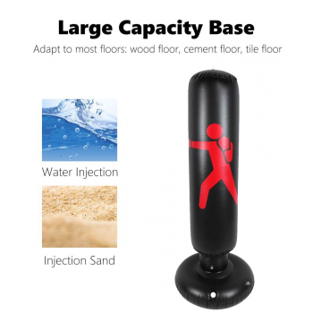 Gambar produk PUNCH Vertical Punching Bag Inflatable Classic Samsak Tinju 1.6M - PC-16