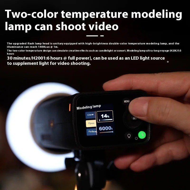 Gambar produk Godox Flash Camera Wireless 2.4GHz TTL 3in1 Color 2980mAh 200Ws - AD200PROII