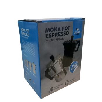 Gambar produk One Two Cups Moka Pot Espresso Coffee Maker Stovetop 3 Cup 150ml - MX001