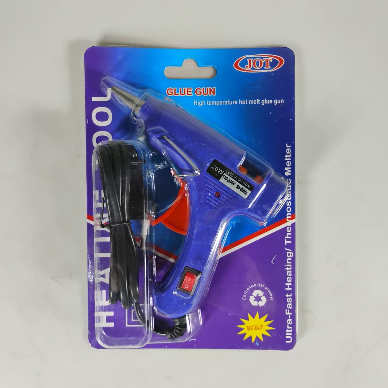 JOT Hot Melt Glue Gun Heating Tool Pistol Lem Tembak Panas 20W - QT-302 Gambar produk JOT Hot Melt Glue Gun Heating Tool Pistol Lem Tembak Panas 20W - QT-302