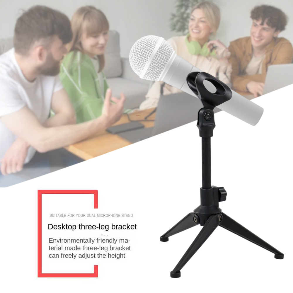 Gambar produk Dawndesslo Stand Mikrofon Desktop Microphone Holder Adjustable Height - BM-03