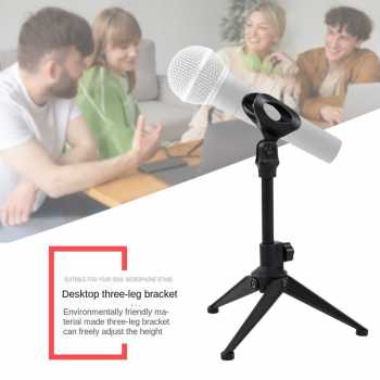 Dawndesslo Stand Mikrofon Desktop Microphone Holder Adjustable Height - BM-03