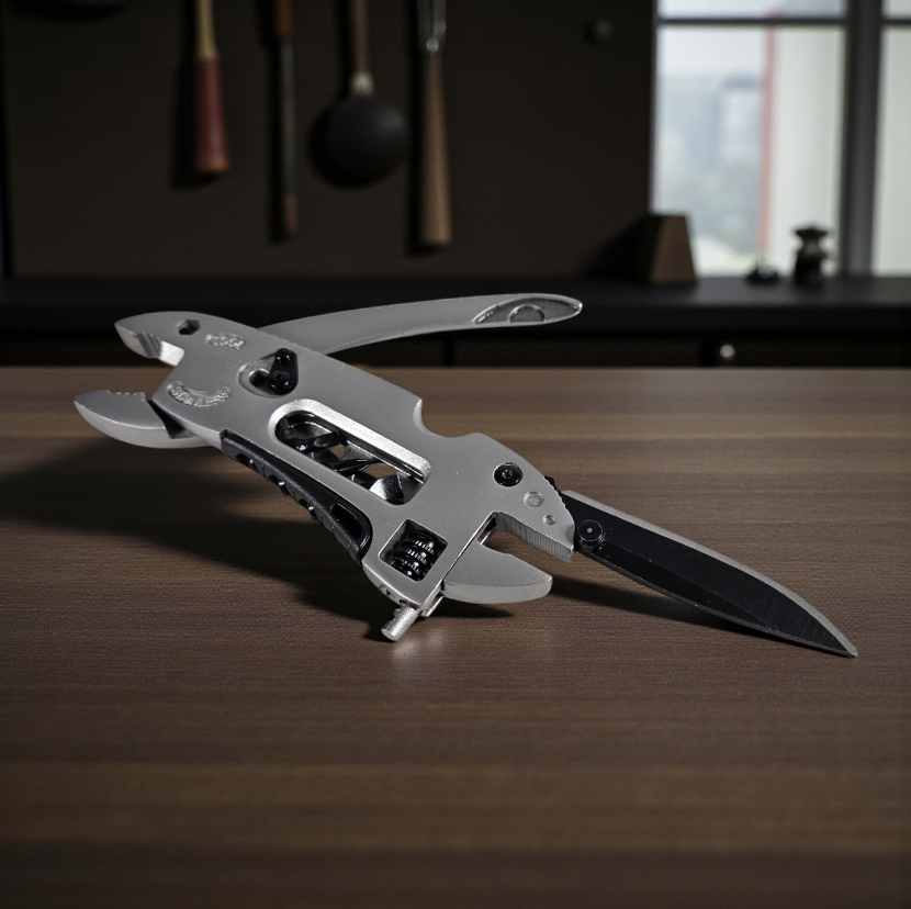 KNIFEZER Kunci Pas Swiss Army Knife Wrench Plier EDC Multifungsi - MPG05 Gambar produk KNIFEZER Kunci Pas Swiss Army Knife Wrench Plier EDC Multifungsi - MPG05