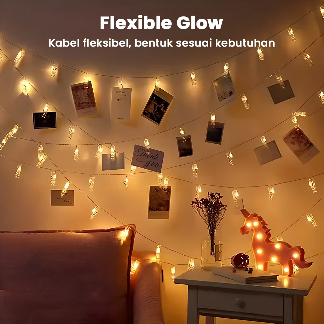 Gambar produk ANBLUB Lampu Hias Tumblr String Lights Clip Waterproof 20 LED 2M - 0606