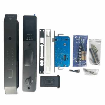 ALOY-X Smart Door Lock Fingerprint Password Card Digital Display Tuya - CS18 Gambar produk ALOY-X Smart Door Lock Fingerprint Password Card Digital Display Tuya - CS18
