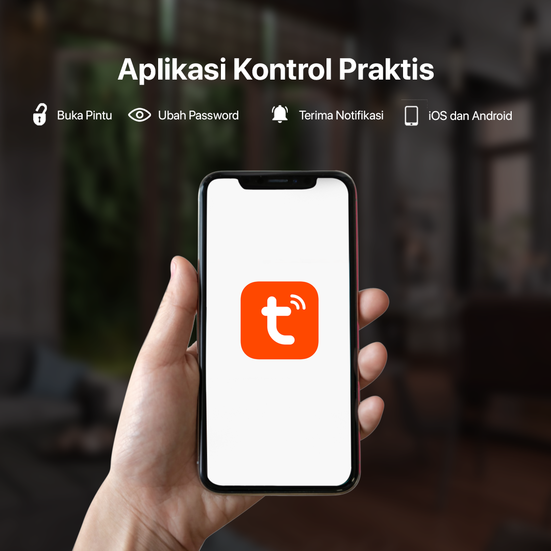 Glomarket Smart Door Lock Fingerprint Face Recognition Password Tuya - CS11 Gambar produk Glomarket Smart Door Lock Fingerprint Face Recognition Password Tuya - CS11