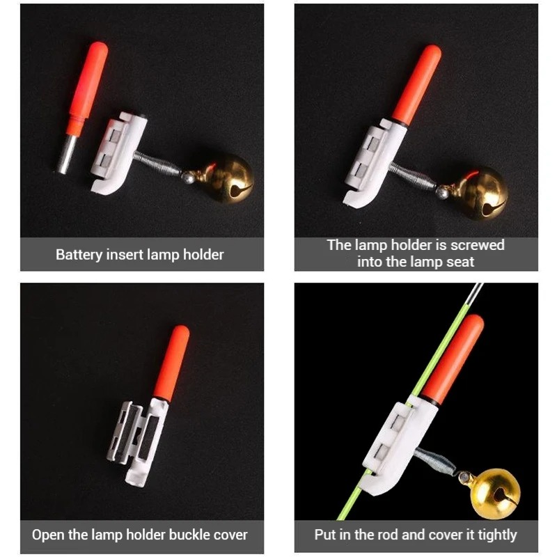 Gambar produk LUMOIS Lampu Pancing Joran LED Lonceng Changing Color 5 PCS - LM-30