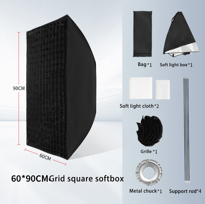 GuangYi Softbox Rectangular Reflector Honeycomb Bowens Mount 60x90cm - GY21 Gambar produk GuangYi Softbox Rectangular Reflector Honeycomb Bowens Mount 60x90cm - GY21