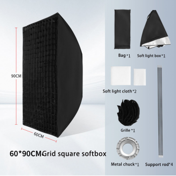 GuangYi Softbox Rectangular Reflector Honeycomb Bowens Mount 60x90cm - GY21 Gambar produk GuangYi Softbox Rectangular Reflector Honeycomb Bowens Mount 60x90cm - GY21