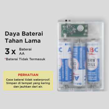 Gambar produk OKAL Lampu Hias String Lights Fairy Battery Box Waterproof 100 LED 10M - G3