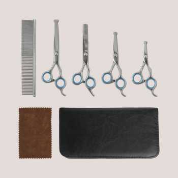 Dtog Set Gunting Grooming Perawatan Bulu Anjing 6in1 - INU73 Gambar produk Dtog Set Gunting Grooming Perawatan Bulu Anjing 6in1 - INU73