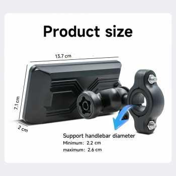 Gambar produk BQCC Motorcycle Smart Screen CarPlay Android Auto Waterproof 4.7 Inch - B5341