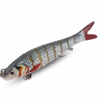 GOBAIT Umpan Pancing Ikan Lifelike Fish Bait Lure 8 Section 9.5cm 8g - GB-95