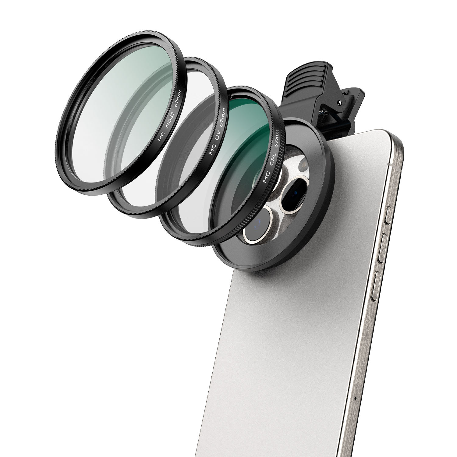 Gambar produk APEXEL Lensa Filter Kamera Smartphone Multi Coating UV/CPL/ND 67mm - APL-67FL3N