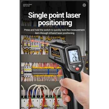 ANENG Termometer Industrial Digital Thermogun Infrared LCD Backlit - TH201 Gambar produk ANENG Termometer Industrial Digital Thermogun Infrared LCD Backlit - TH201