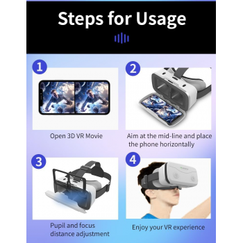 Gambar produk Shinecon VR Box 3D IMAX Giant Screen Headset Virtual Reality Glasses - G15