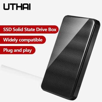 UTHAI Hard Drive SATA SSD Enclosure 2.5 Inch USB Micro B 3.0 5Gbps - SO1-25