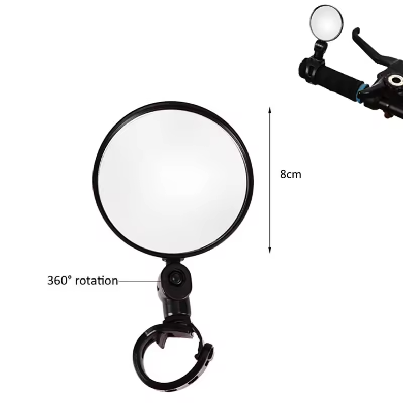 Gambar produk YOTAWA Kaca Spion Sepeda Bike Rearview Mirror Foldable Convex 1 Pair - YT05