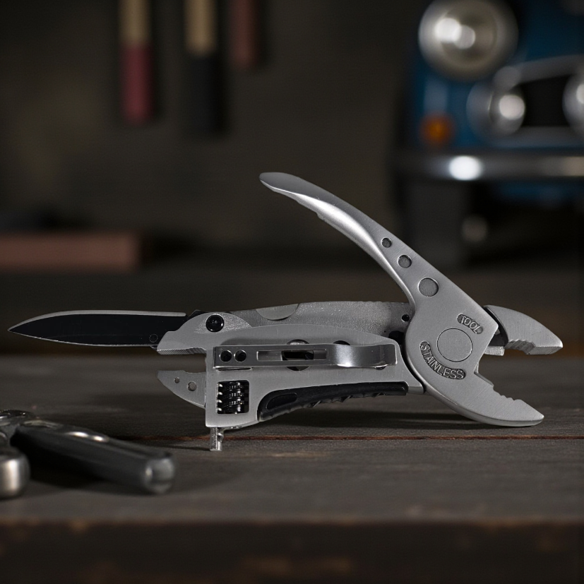 KNIFEZER Kunci Pas Swiss Army Knife Wrench Plier EDC Multifungsi - MPG05 Gambar produk KNIFEZER Kunci Pas Swiss Army Knife Wrench Plier EDC Multifungsi - MPG05