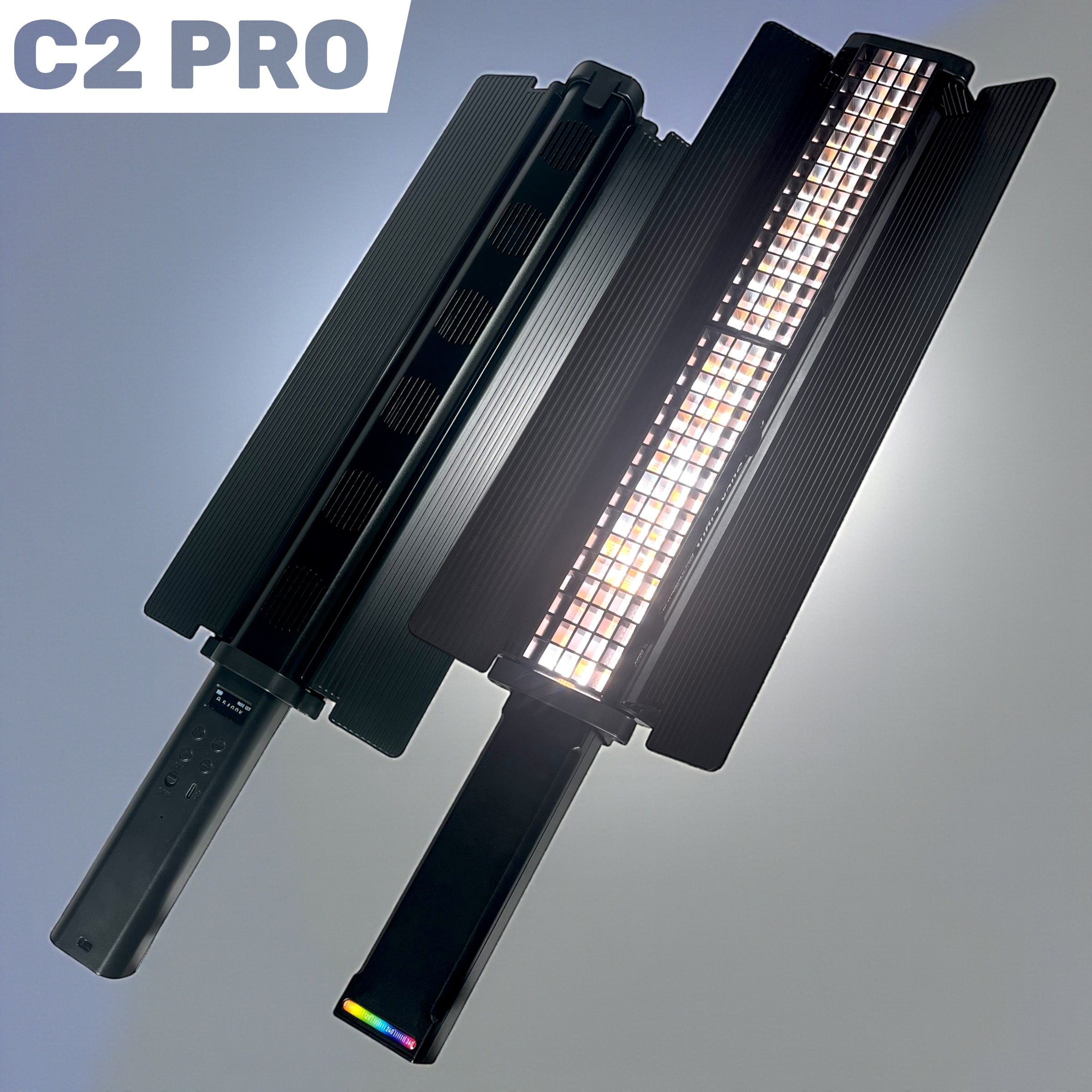 Gambar produk LIYADI Lampu Studio Tube Light Stick RGBW 24 Mode OLED 2600mAh 50W - C2 PRO