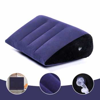 BITEFU Bantal Angin Segitiga PVC Triangle Inflatable Pillow 45cm - A001 Gambar produk BITEFU Bantal Angin Segitiga PVC Triangle Inflatable Pillow 45cm - A001