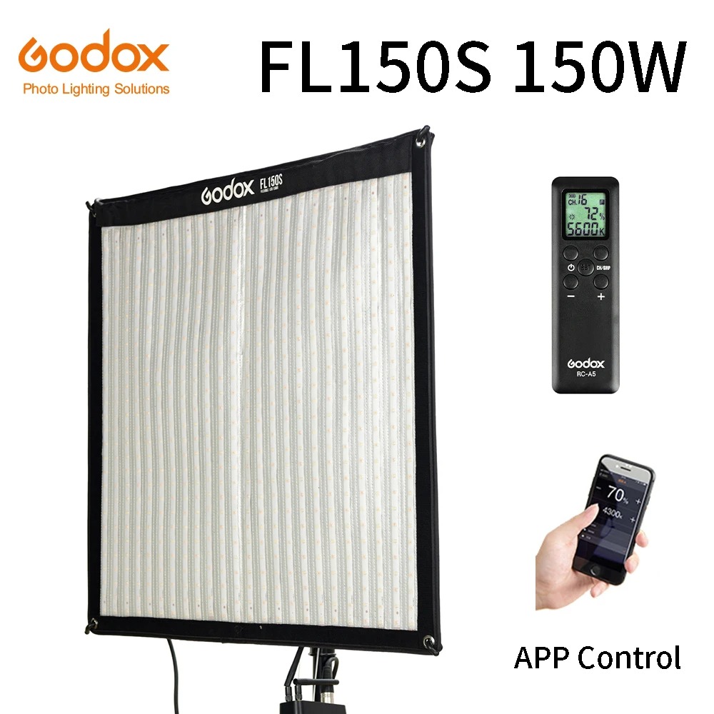 Gambar produk Godox Lampu Flexible LED Light 3300-5600K Wireless Control 150W - FL150S
