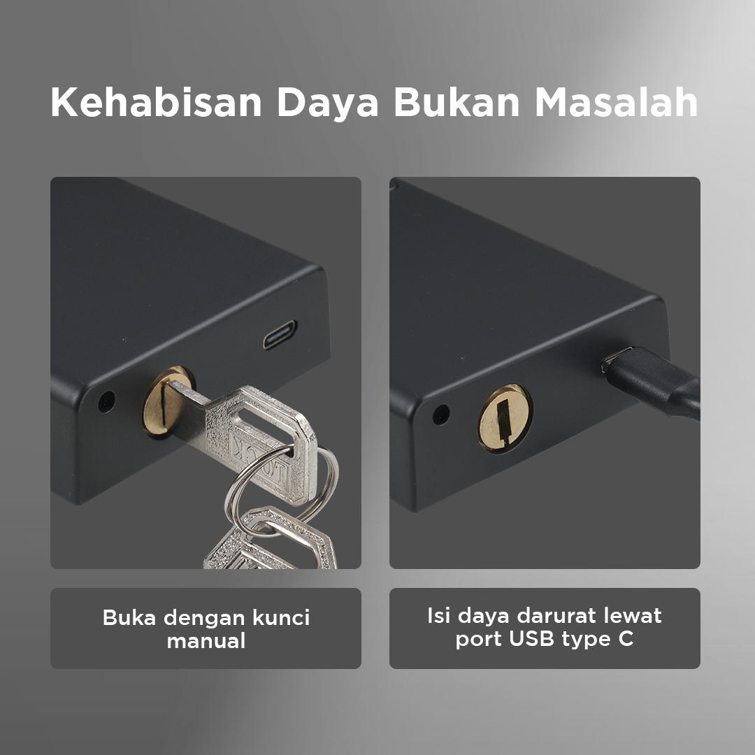 BILIXO Smart Door Lock Fingerprint Password Card RFID Alarm - N1F Gambar produk BILIXO Smart Door Lock Fingerprint Password Card RFID Alarm - N1F