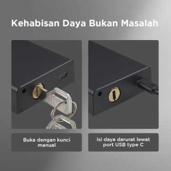 BILIXO Smart Door Lock Fingerprint Password Card RFID Alarm - N1F Gambar produk BILIXO Smart Door Lock Fingerprint Password Card RFID Alarm - N1F