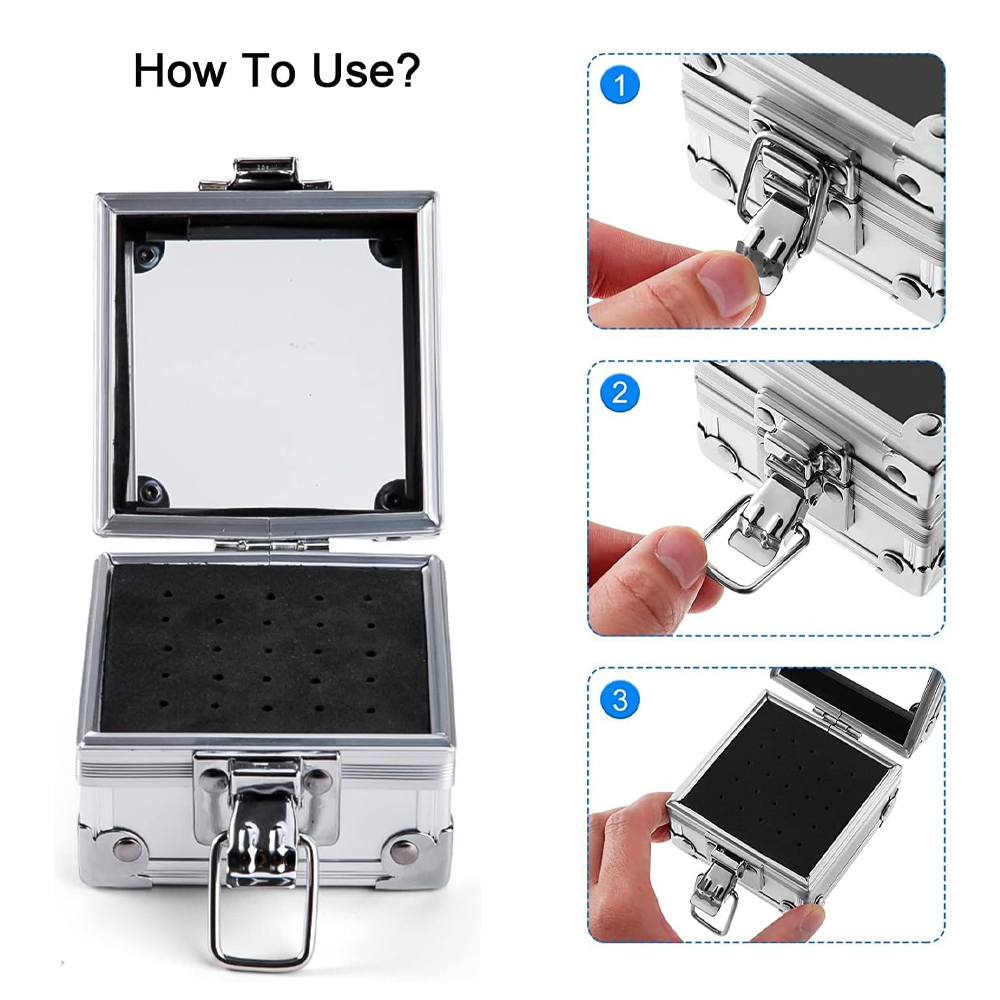 KADS Kotak Penyimpanan Mata Bor Kuku Nail Drill Art Bit Box 25 Slot - KDS-25 Gambar produk KADS Kotak Penyimpanan Mata Bor Kuku Nail Drill Art Bit Box 25 Slot - KDS-25