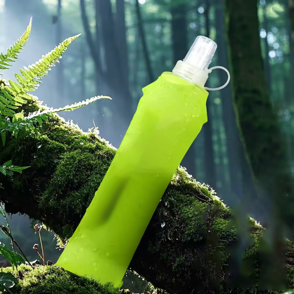 TaffSPORT Botol Minum Soft Flask Foldable Sport Water TPU 500 ml - TF009 Gambar produk TaffSPORT Botol Minum Soft Flask Foldable Sport Water TPU 500 ml - TF009