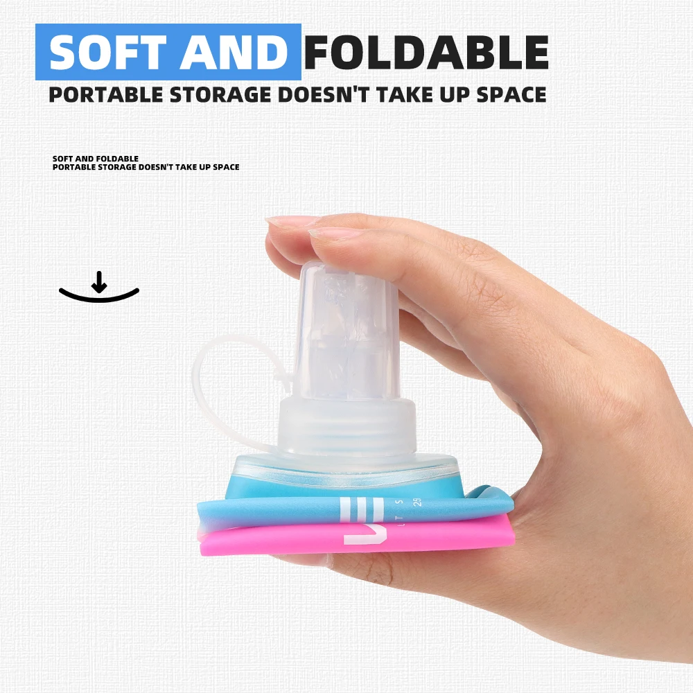 Gambar produk TaffSPORT Botol Minum Soft Flask Foldable Sport Water TPU 250ml - TF-25
